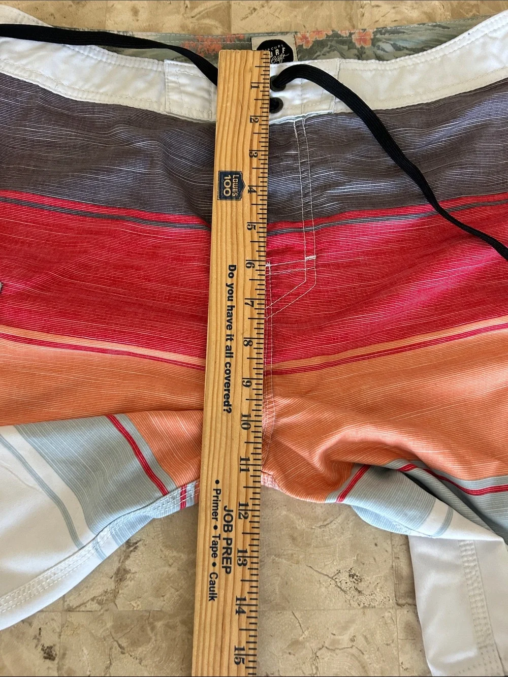 RIP CURL Statepark Mens Boardshorts (surf craft) Multicolor Stripes Size 34